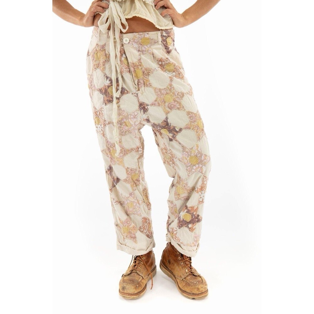 MAGNOLIA PEARL Charmie Trousers Quilt Patch Work NWT SOLD OUT